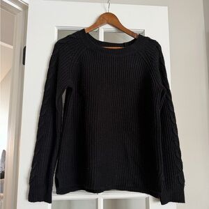 SO Women's Black Crew Neck Sweater